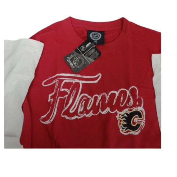 New NHL Calgary Flames Men's Long Sleeve T-Shirt  Size Large Unisex Hockey - Picture 4 of 12